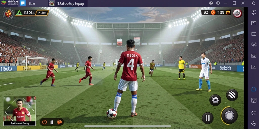 Tangkapan layar 11BOLA menampilkan pertandingan seru dengan grafis realistis.