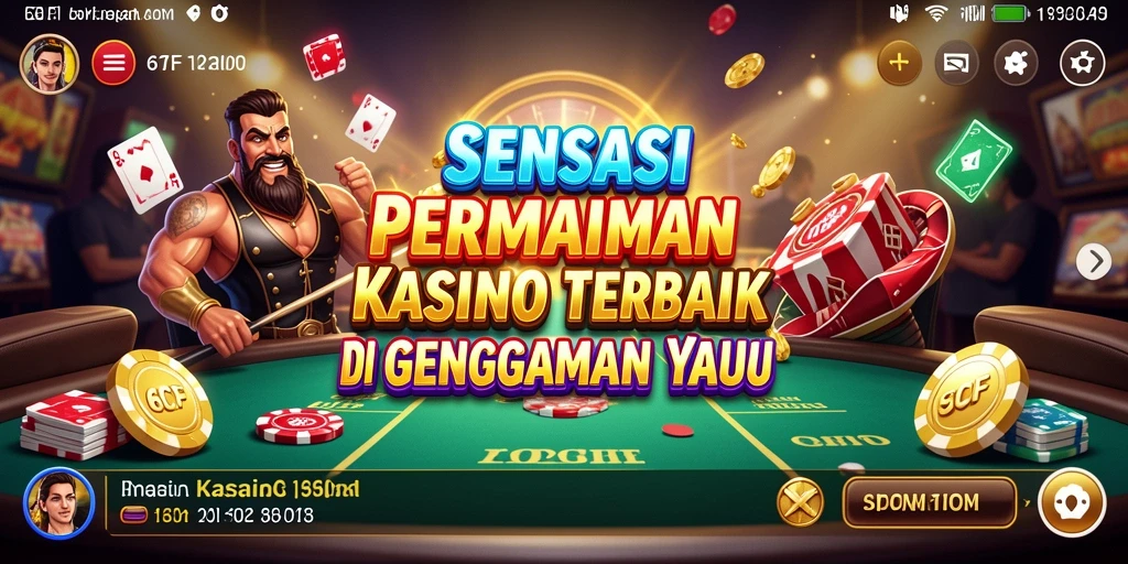 Tampilan screenshot utama 6CF yang menampilkan gameplay mendebarkan dari kasino.