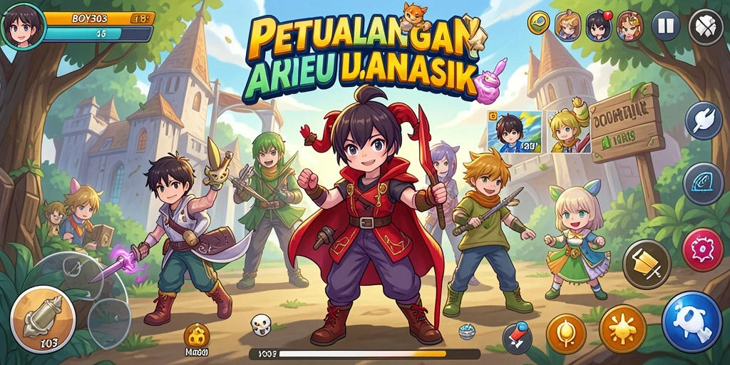 Tampilan seru dari gameplay BOY303 yang penuh aksi dan petualangan Anime.