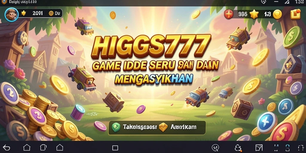 Tampilan gameplay HIGGS777 yang menarik dan penuh warna.