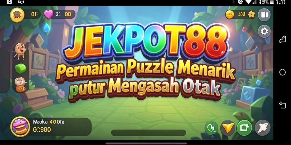 Tampilan gameplay seru dari JEKPOT88 dengan tantangan Puzzle.