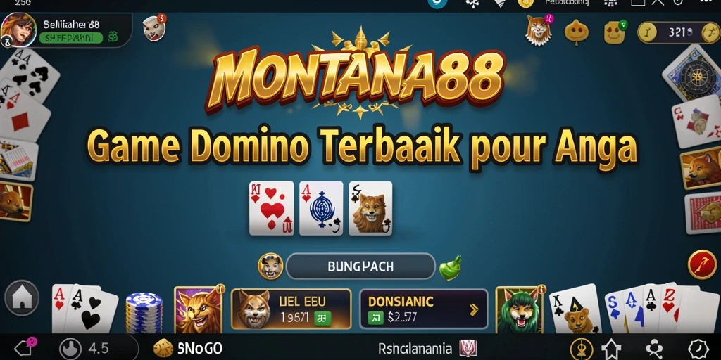 Tampilan menarik dari gameplay Domino MONTANA88 yang seru.