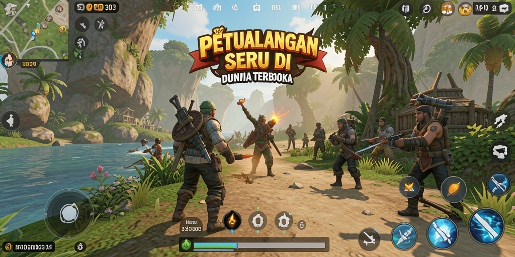 Tampilan gameplay MPO303 yang seru dalam petualangan Open World.