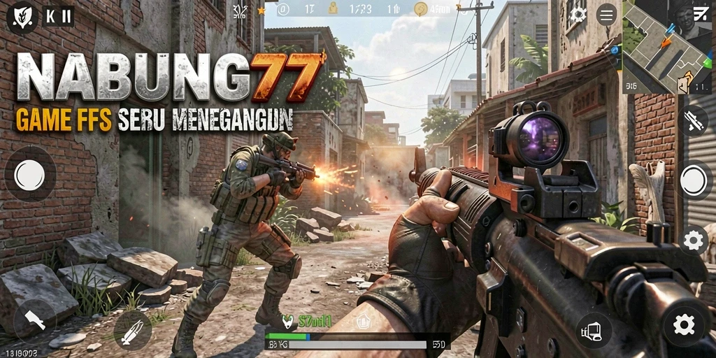 Tampilan gameplay seru dalam NABUNG77 dengan aksi FPS yang mendebarkan.