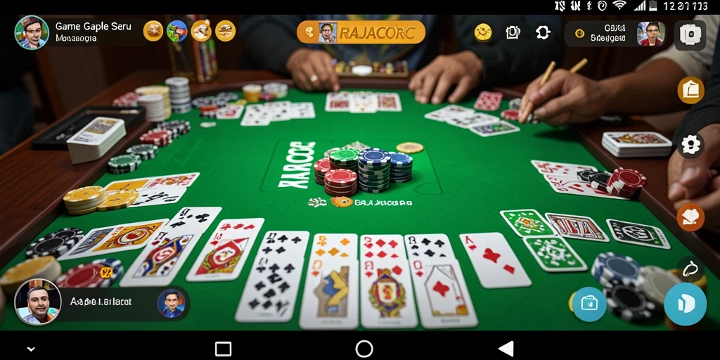 Tampilan gameplay RAJACORC yang seru dan interaktif.