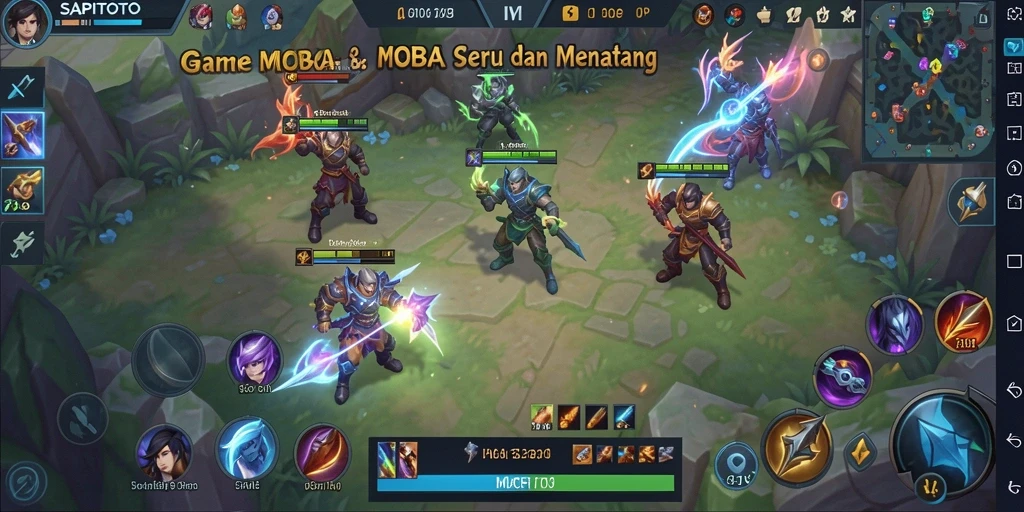 Screenshot gameplay SAPITOTO menampilkan aksi pertempuran yang seru.