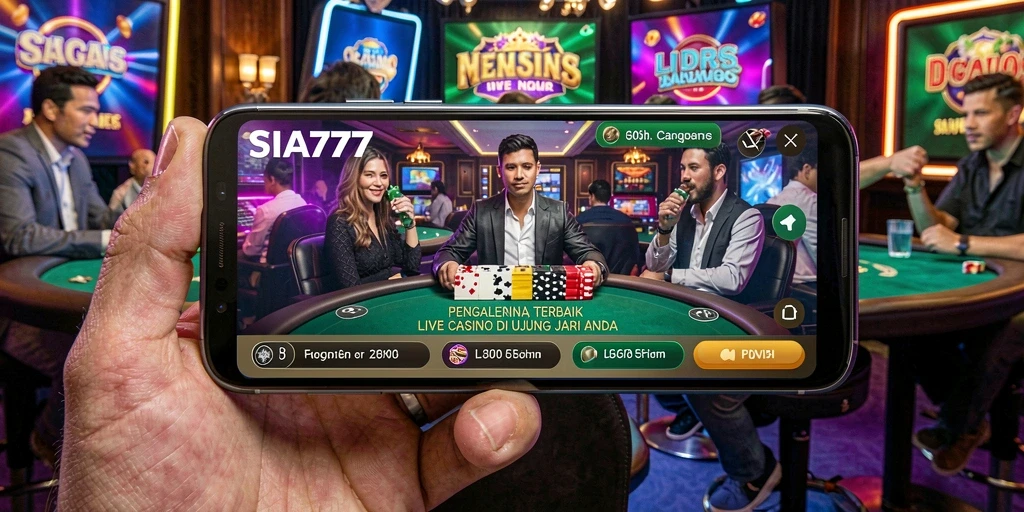 Tampilan gameplay Live Casino yang menarik dan interaktif di SIA777.