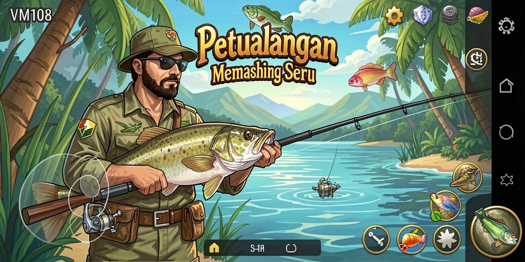 Tangkapan ikan yang menakjubkan dalam gameplay VM108.